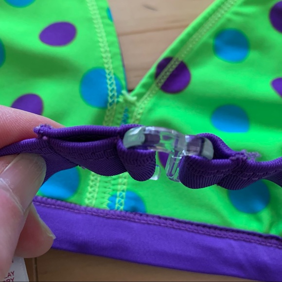 Justice 3 piece Bikini Bathing Suit Set 🌸 Size 12 - Picture 9 of 16